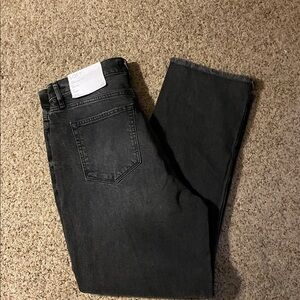 LOFT distressed black jeans size 10 new inseam 27 raw hem